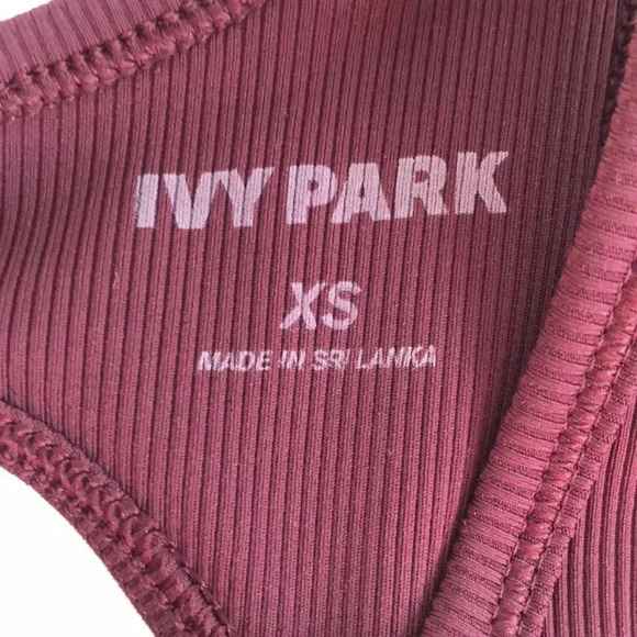 Ivy Park Burgundy Sports Bra - Picture 3 of 5